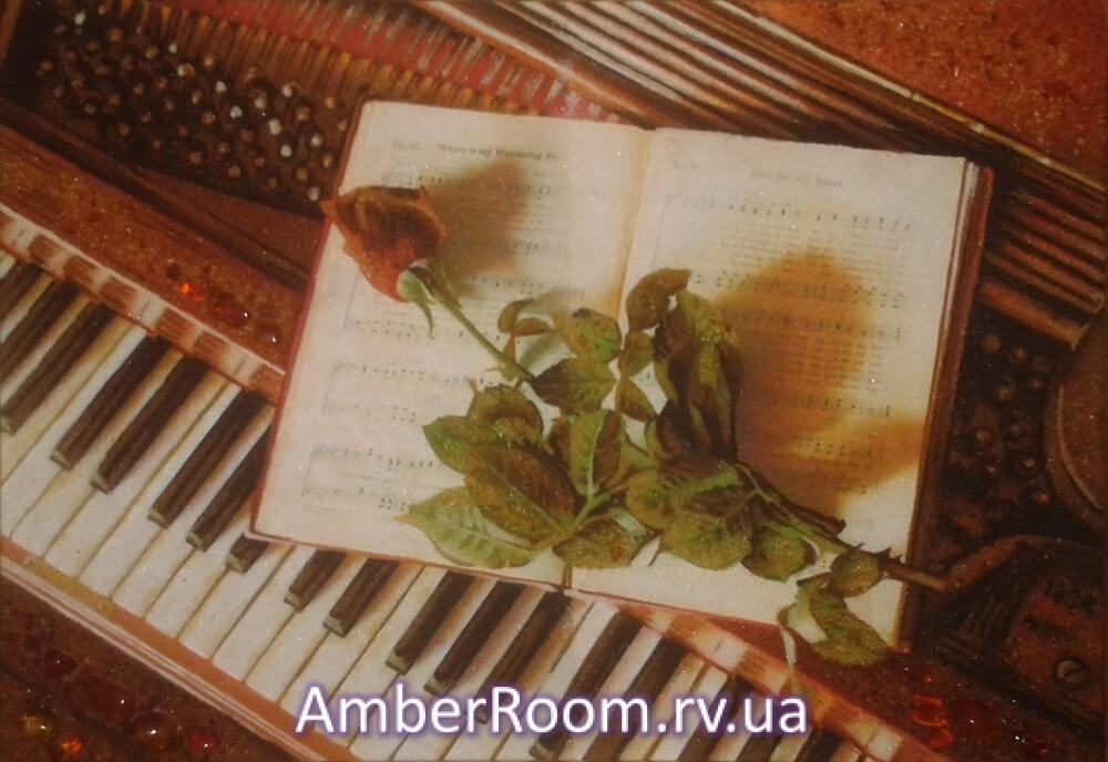 Троянда на фортепіано