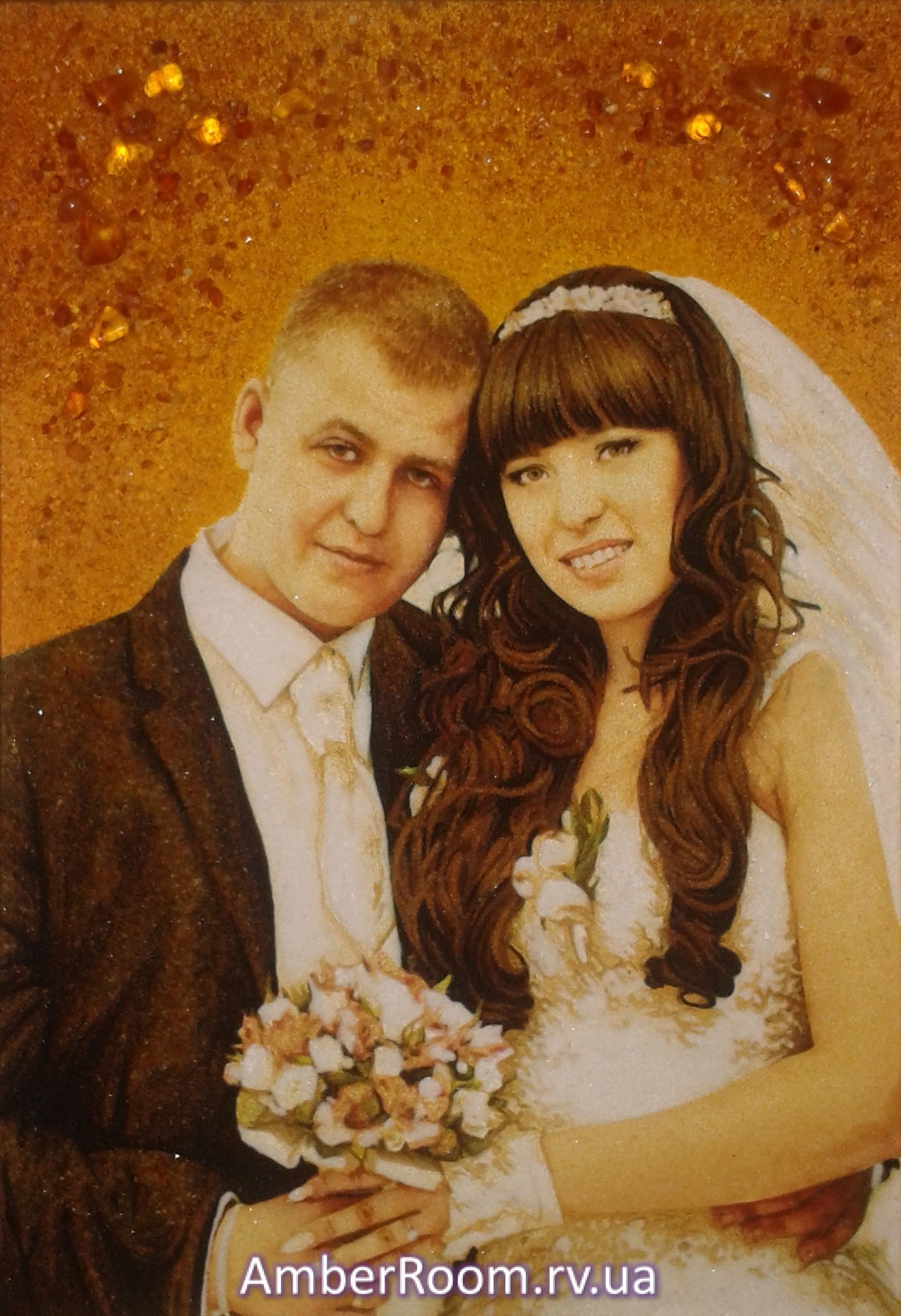 Портрет из янтаря свадьба 03