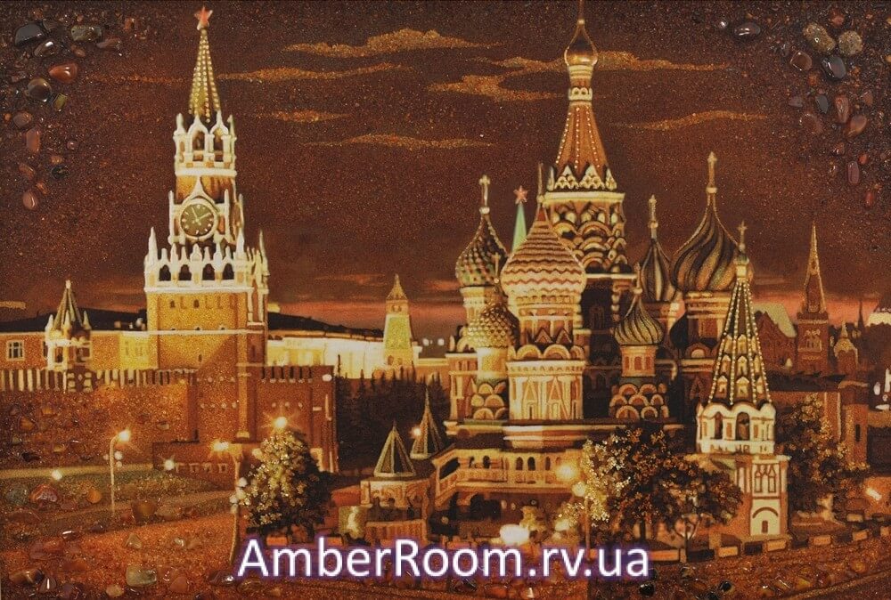 Храм Василия Блаженного ночью (Москва)