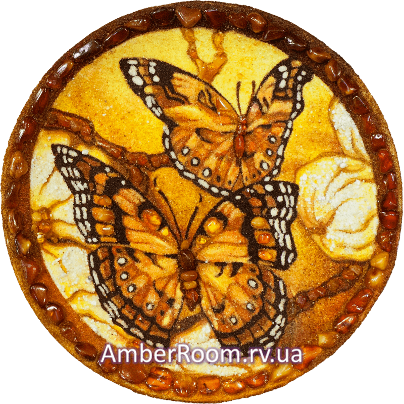 Бабочки, тарелка