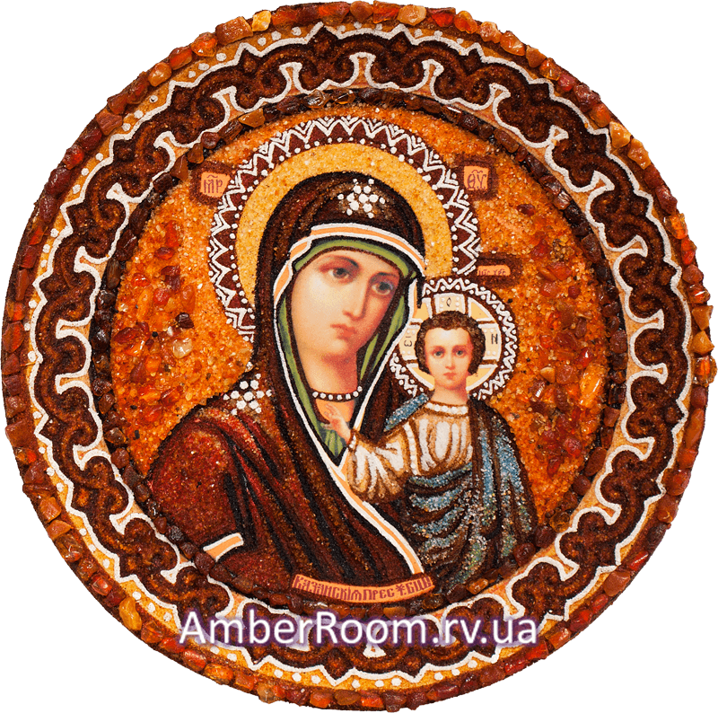 Казанская Богородица, тарелка 1