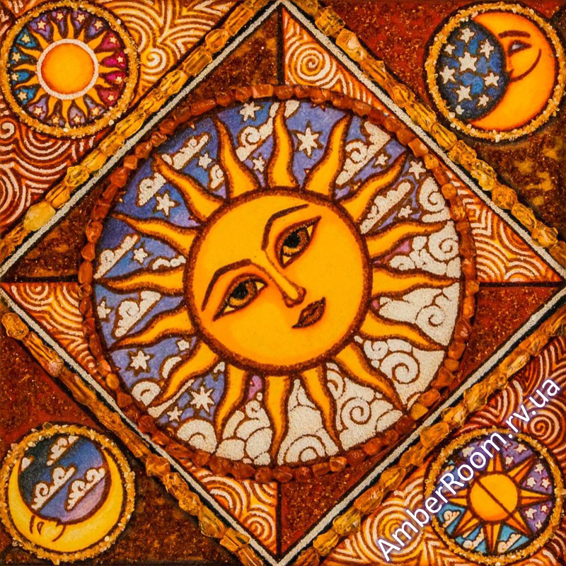 Ромбічна картина «Сонце» 1